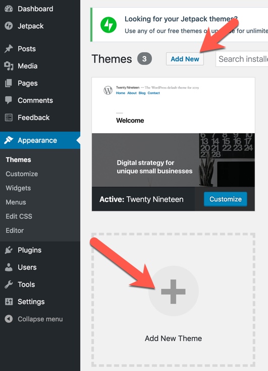 add theme in jetpack