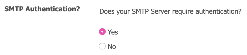 BryZar SMTP Settings