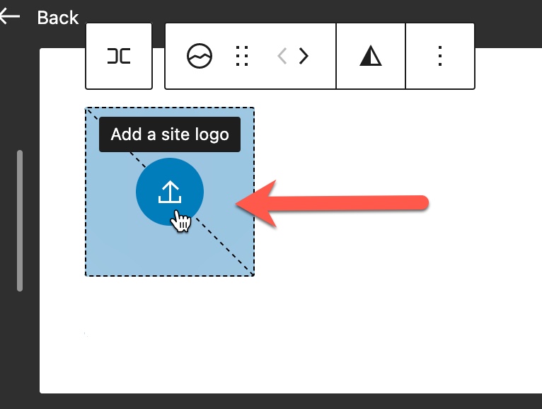 Upload site logo WordPress